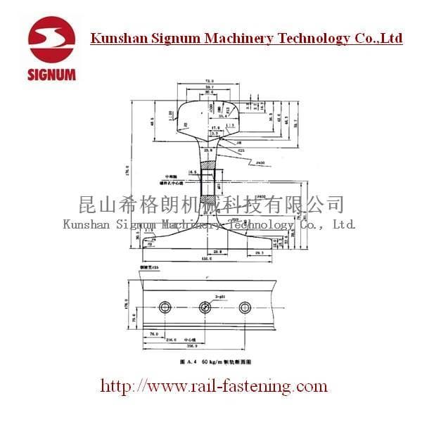 Chinese Standard 60KG Steel Rail